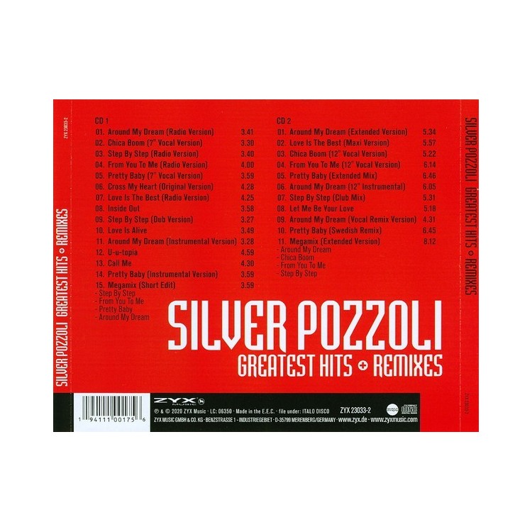 SILVER POZZOLI - GREATEST HITS & REMIXES