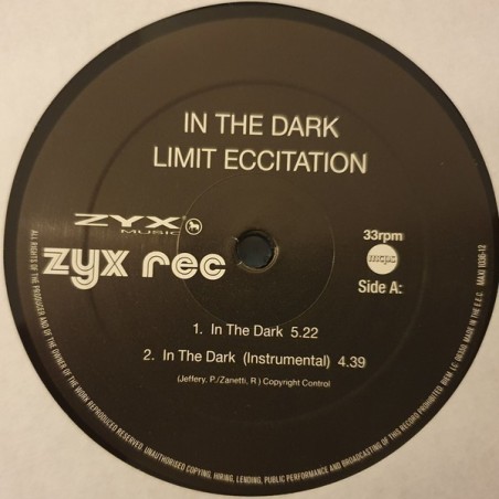 LIMIT ECCITATION - IN THE DARK - VINYL