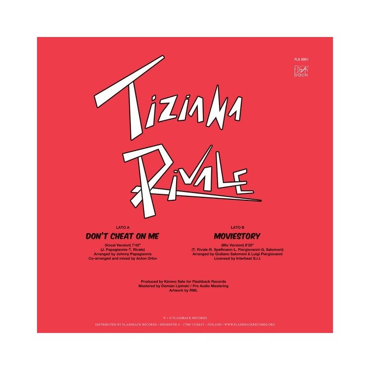 TIZIANA RIVALE - DON'T CHEAT ON ME - VINYL