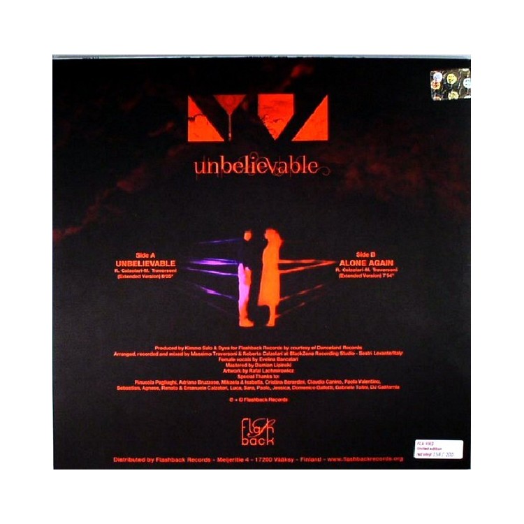 DYVA - UNBELIEVABLE - VINYL