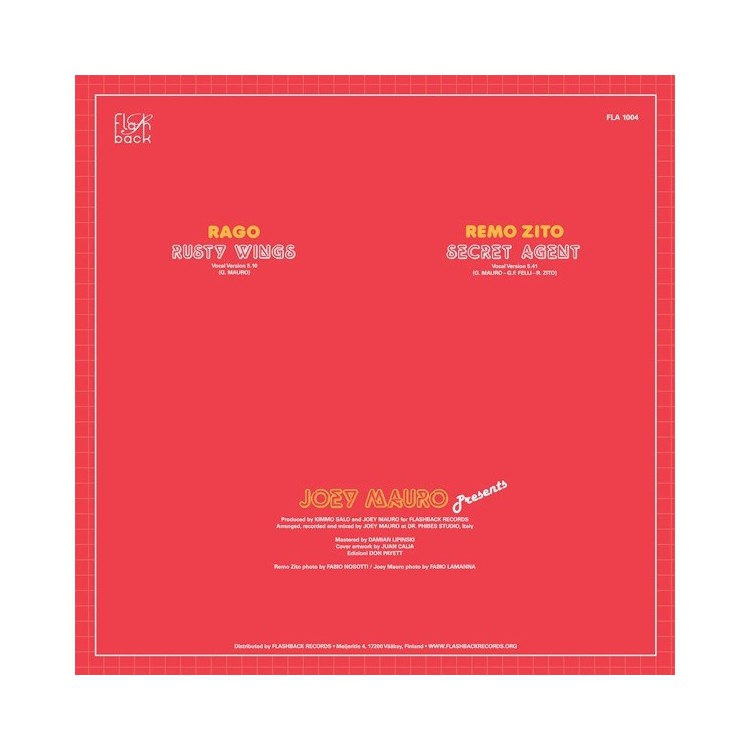 JOEY MAURO PRESENTS RAGO / REMO ZITO - RUSTY WINGS / SECRET AGENT - VINYL