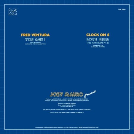 JOEY MAURO PRESENTS: FRED VENTURA / CLOCK ON 5 - YOU AND I / LOVE KILLS - VINYL