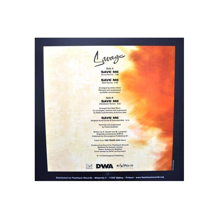 SAVAGE - SAVE ME (NEW REMIXES) - VINYL