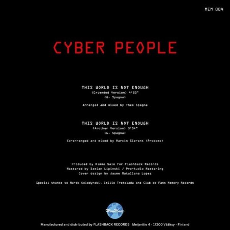 CYBER PEOPLE - THIS WORLD IS NOT ENOUGH - VINYL