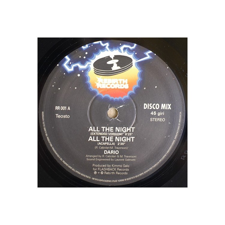 DARIO - ALL THE NIGHT - VINYL