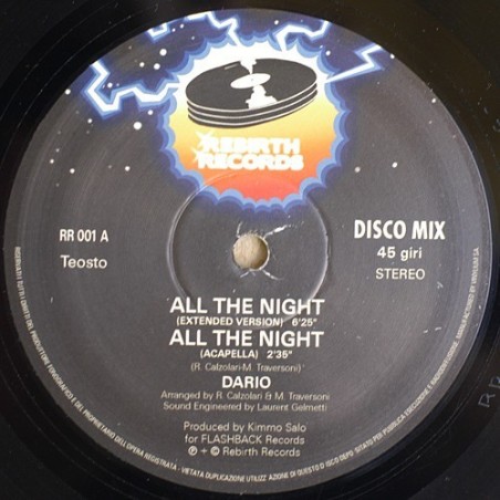 DARIO - ALL THE NIGHT - VINYL