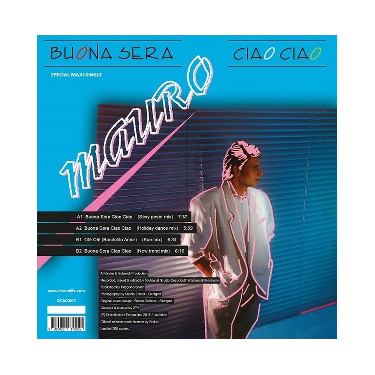 MAURO - BUONA SERA - CIAO CIAO (VINYL)