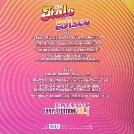 ZYX Italo Disco New Generation Vinyl Edition Vol.1 (VINYL) ZYX Italo Disco New Generation Vinyl Edition Vol.1 (VINYL)