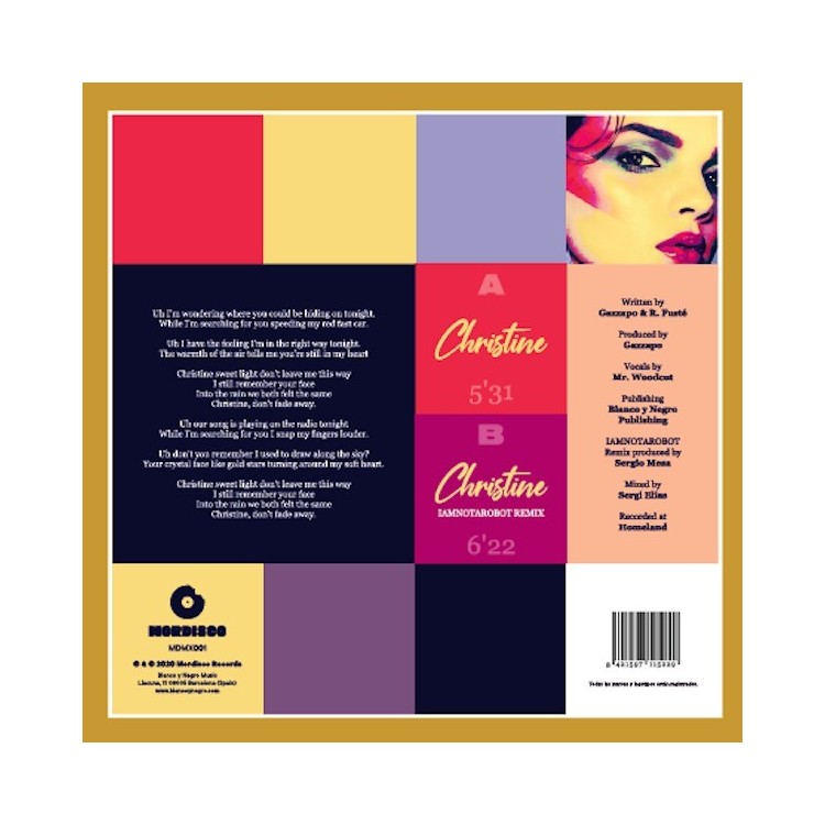 GAZAPPO - CHRISTINE (WHITE TRANSPARENT VINYL)