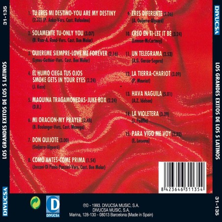 LOS 5 LATINOS - GRANDES EXITOS - CD