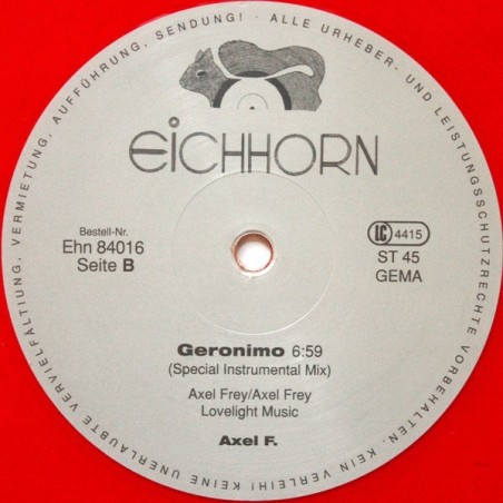 AXEL F. - GERONIMO (VINYL) AXEL F. - GERONIMO (VINYL)