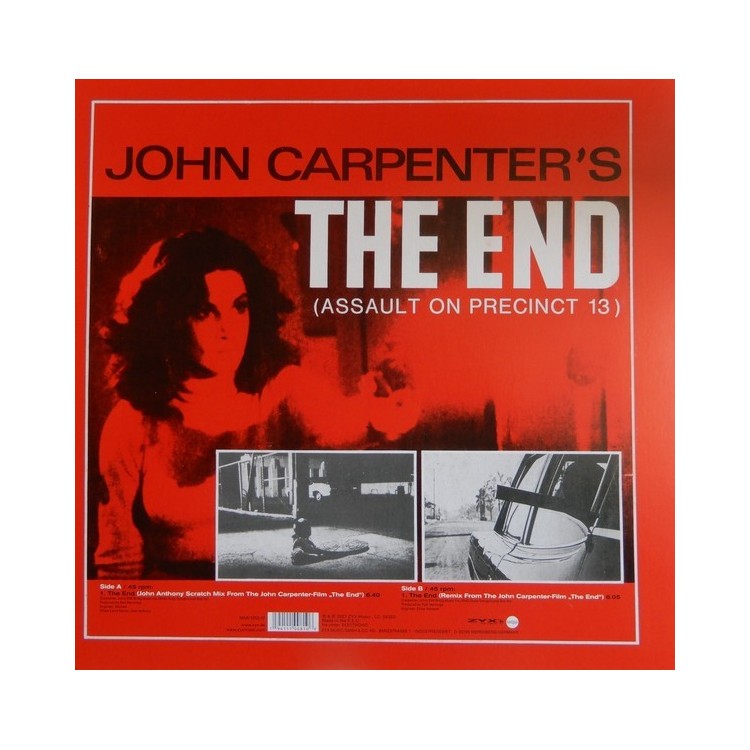 JOHN CARPENTER'S - THE END (ASSAULT ON PRECINT 13) - VINYL