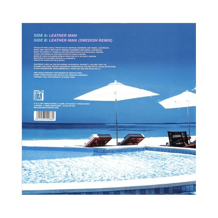 KEN LASZLO - LEATHER MAN (TRANSPARENT BLUE VINYL)