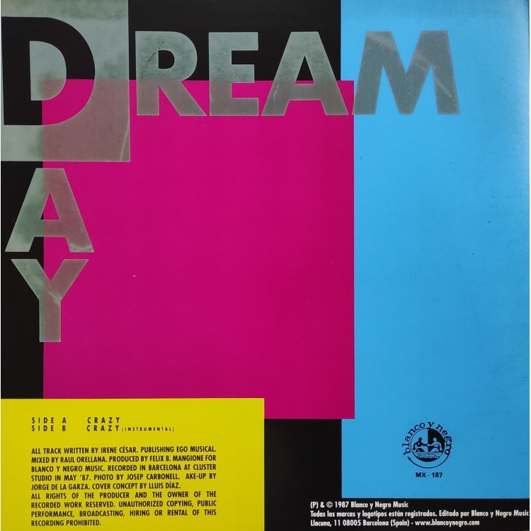 DAYDREAM - CRAZY - BLUE VINYL