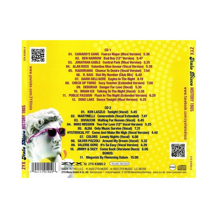 ZYX ITALO DISCO HISTORY 1985 (2CD)