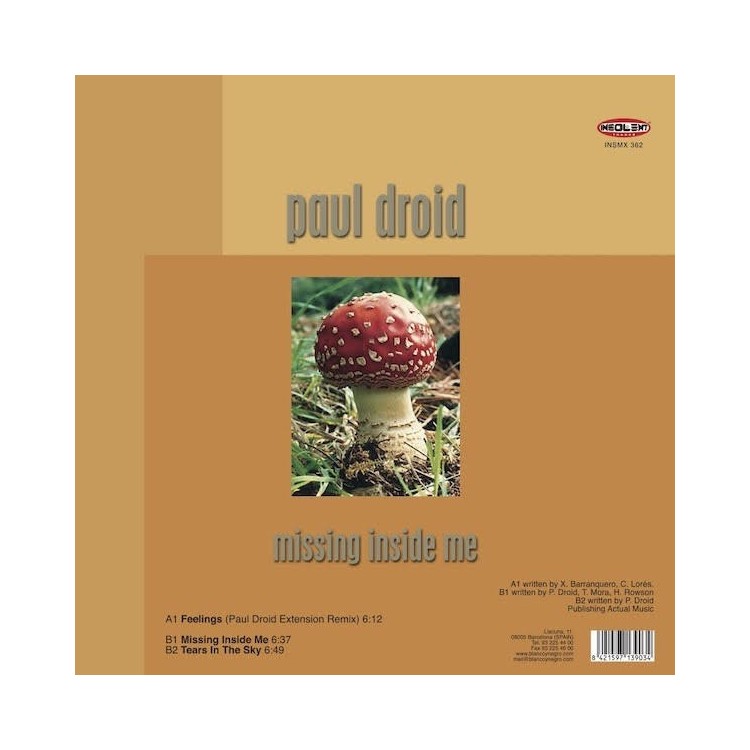 SUNNIVA / PAUL DROID - FEELINGS / MISSING INSIDE ME - E.P. (YELLOW VINYL)