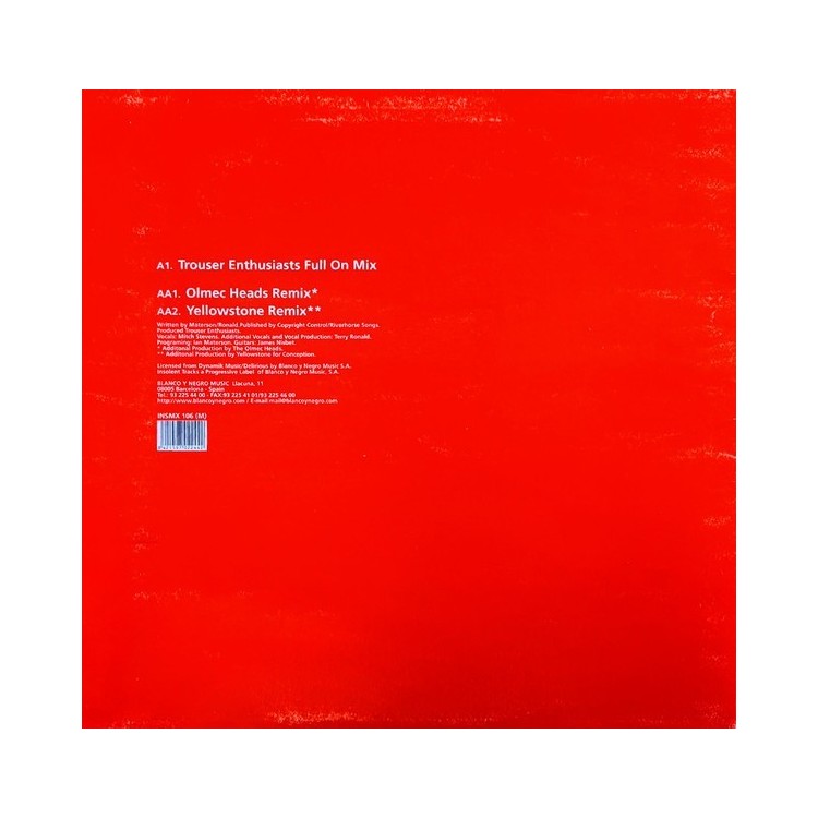 TROUSER ENTHUSIASTS - SWEET RELEASE (RED VINYL)
