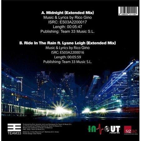 CARS & BRIDES - MIDNIGHT/RIDE IN THE RAIN (TRANSPARENT BLUE VINYL) CARS & BRIDES - MIDNIGHT/RIDE IN THE RAIN (TRANSPARENT BLUE VINYL)