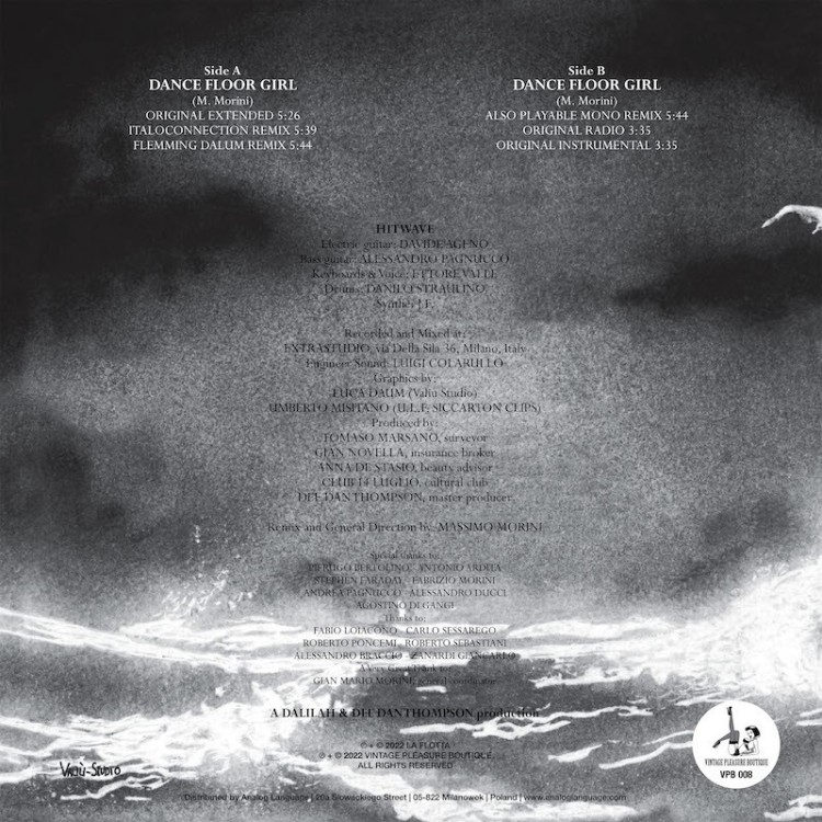 J.F. & HITWAVE - DANCE FLOOR GIRL (TRANSPARENT VINYL)