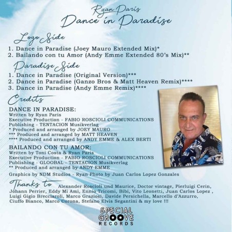 RYAN PARIS  - DANCE IN PARADISE (WHITE VINYL)