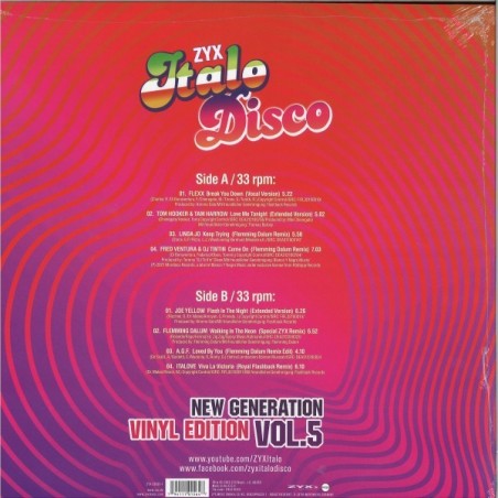 ZYX ITALO DISCO NEW GENERATION: VINYL EDITION VOL.5 (VINYL) ZYX ITALO DISCO NEW GENERATION: VINYL EDITION VOL.5 (VINYL)
