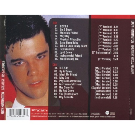 EDDY HUNTINGTON - GREATEST HITS & REMIXES - 2CD