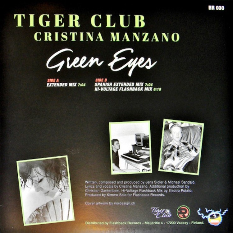 TIGER CLUB FEAT. CRISTINA MANZANO - GREEN EYES (GREEN VINYL)