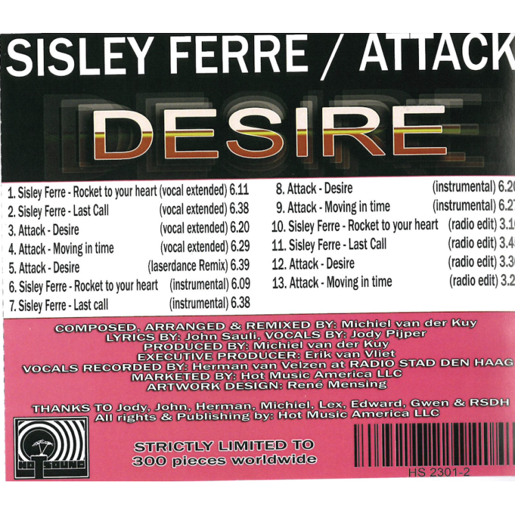 SISLEY FERRE / ATTACK - DESIRE (MINI ALBUM CD)
