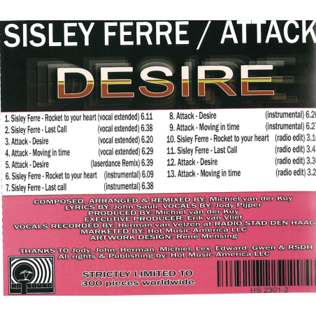 SISLEY FERRE / ATTACK - DESIRE (MINI ALBUM CD)