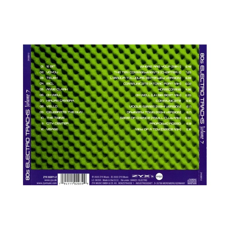 80s ELECTRO TRACKS Vol.7 (CD)