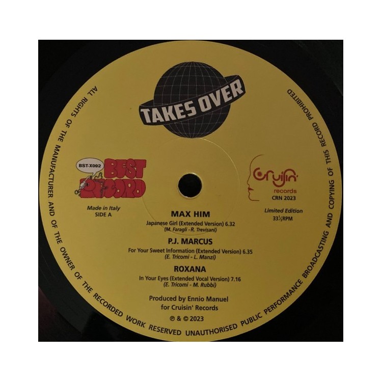 TAKES OVER - CRUISIN' COMPILATION (VINYL)