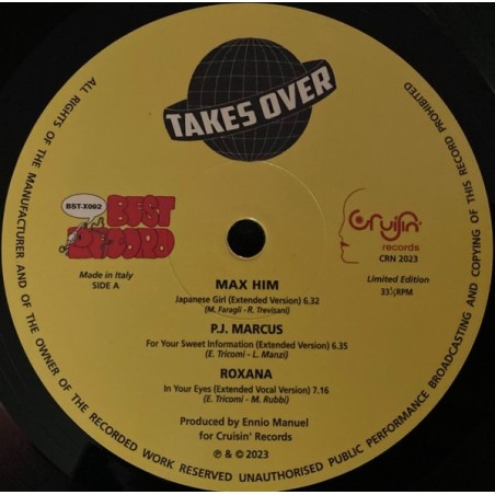 TAKES OVER - CRUISIN' COMPILATION (VINYL)