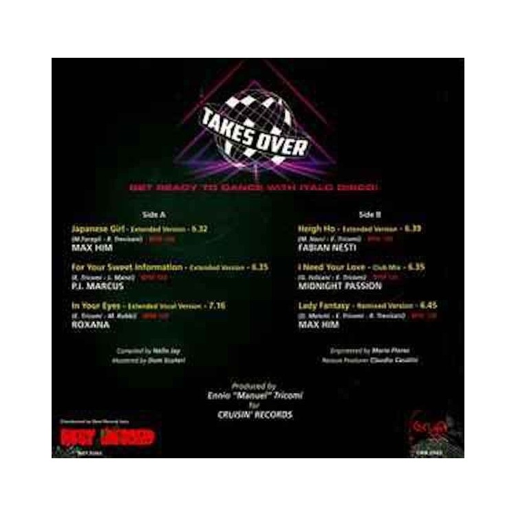 TAKES OVER - CRUISIN' COMPILATION (VINYL)