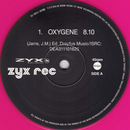 HYPNOSIS - OXYGENE / BORMAZ (PINK VINYL) HYPNOSIS - OXYGENE / BORMAZ (PINK VINYL)