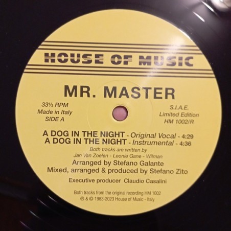 MR. MASTER -  A DOG IN THE NIGHT (VINYL) MR. MASTER -  A DOG IN THE NIGHT (VINYL)