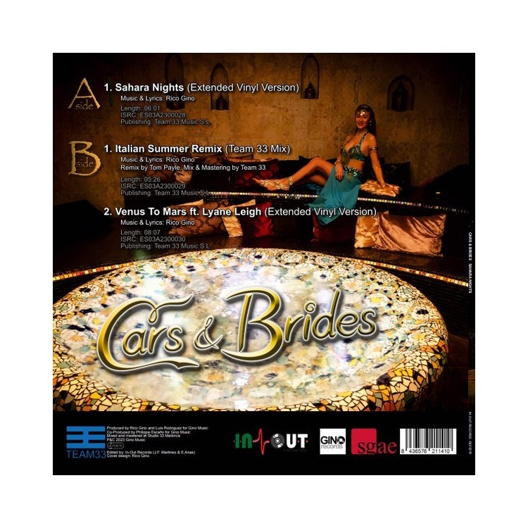 CARS & BRIDES - SAHARA NIGHTS - VINYL