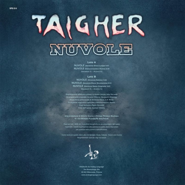 TAIGHER - NUVOLE (TRANSPARENT  VINYL)