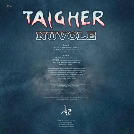 TAIGHER - NUVOLE (TRANSPARENT  VINYL)