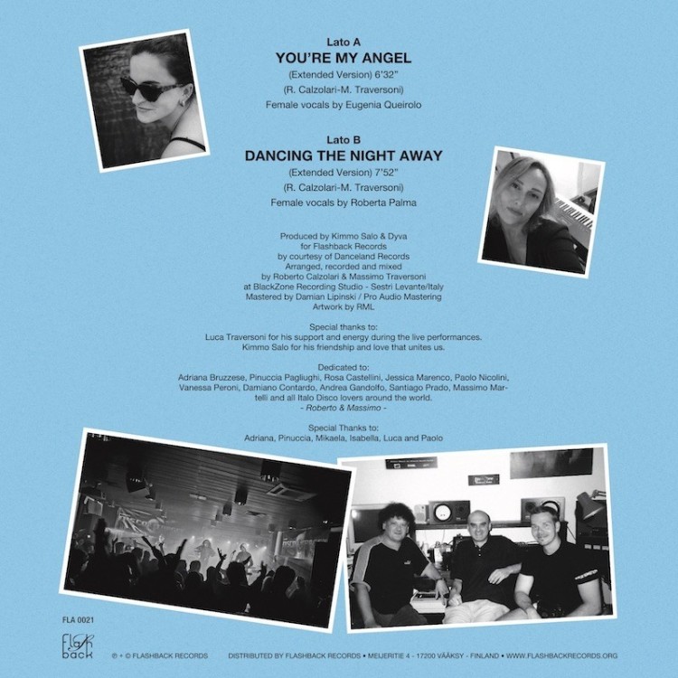 DYVA - YOU'RE MY ANGEL/DANCE THE NIGHT AWAY (WHITE VINYL)