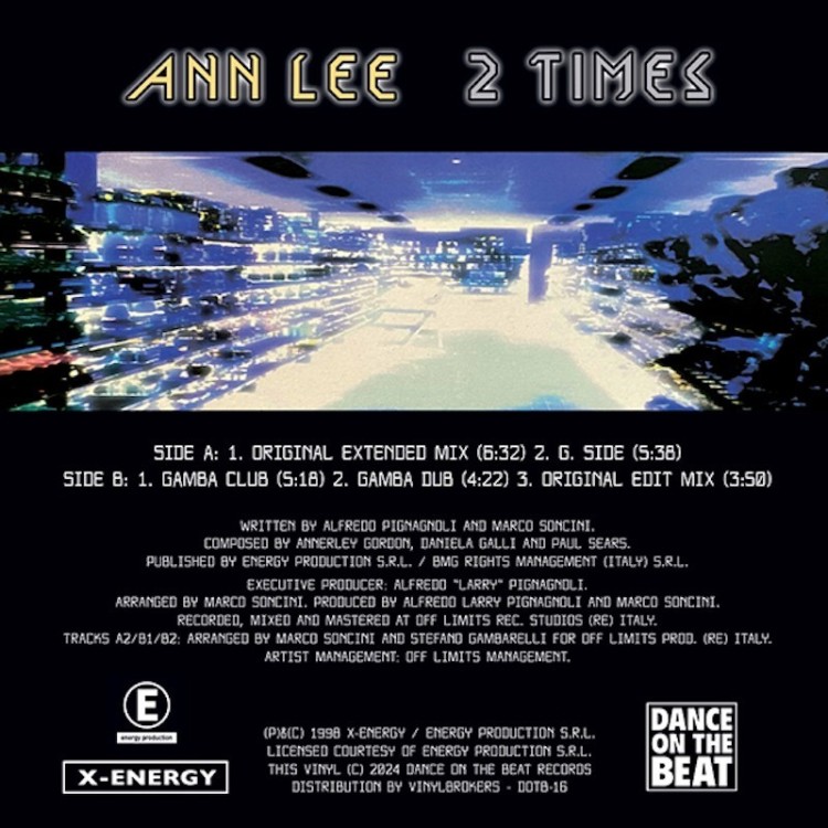 ANN LEE - 2 TIMES (YELLOW VINYL)