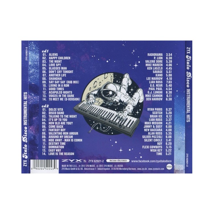 ZYX ITALO DISCO INSTRUMENTAL HITS - 2CD