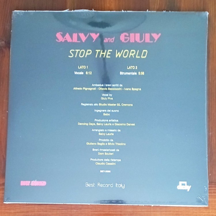 SALVY & GIULY - STOP THE WORLD (VINYL)