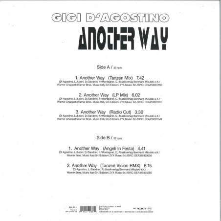 GIGI D'AGOSTINO - ANOTHER WAY (MARBLE VINYL)