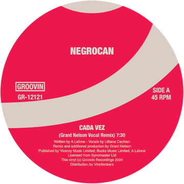 NEGROCAN - CADA VEZ  (WHITE VINYL)