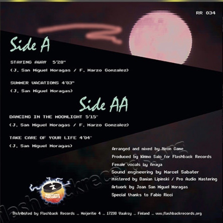 NEON GAME - STAYING AWAY / DANCING IN THE MOONLIGHT (PINK VINYL)