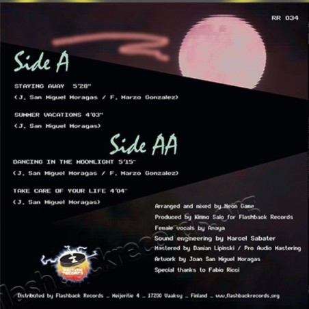 NEON GAME - STAYING AWAY / DANCING IN THE MOONLIGHT (PINK VINYL)