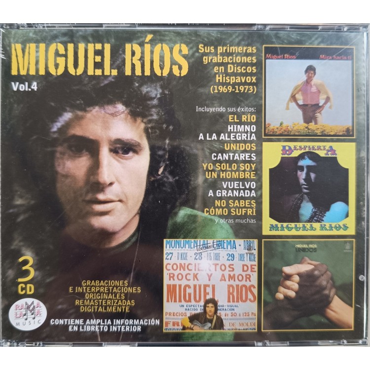 MIGUEL RIOS Vol. 4 SUS PRIMERAS GRABACIONES EN DISCOS HISPAVOX (1969-1973) - 3CD