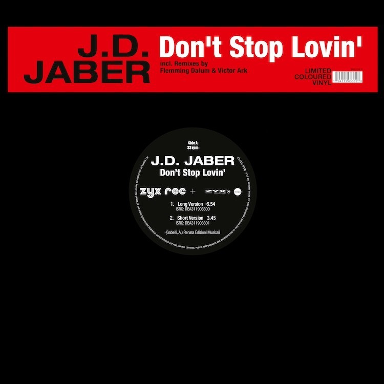 J.D. JABER - DON'T STOP LOVING (COLOURED VINYL)