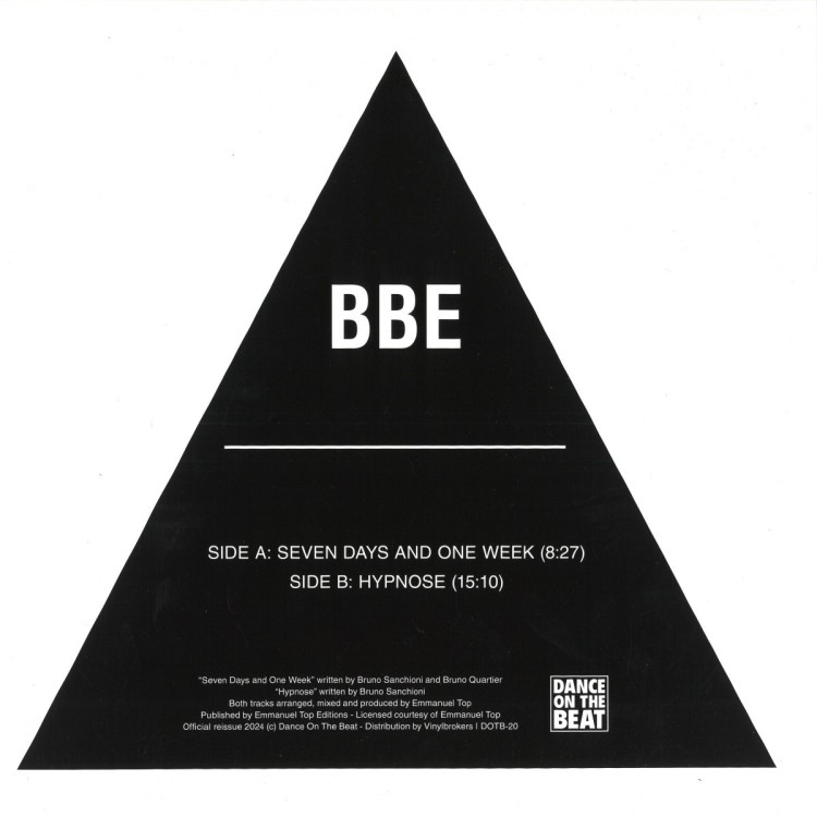 BBE - SEVEN DAYS AND ONE WEEK / HYPNOSE - VINYL