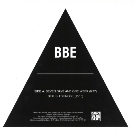 BBE - SEVEN DAYS AND ONE WEEK / HYPNOSE - VINYL BBE - SEVEN DAYS AND ONE WEEK / HYPNOSE - VINYL